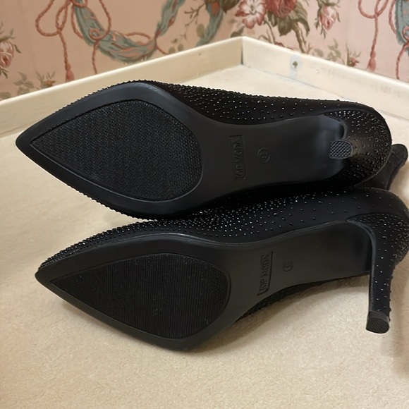 TOP MODA BLACK BEADED BOOTIE size 9 - Picture 7 of 13